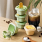 Grade Food Silicone Ice Cube Molds with Popsicle Sticks for Ice Cubes, Jellies, and Custom Treats - Stackable and Dishwasher Safe