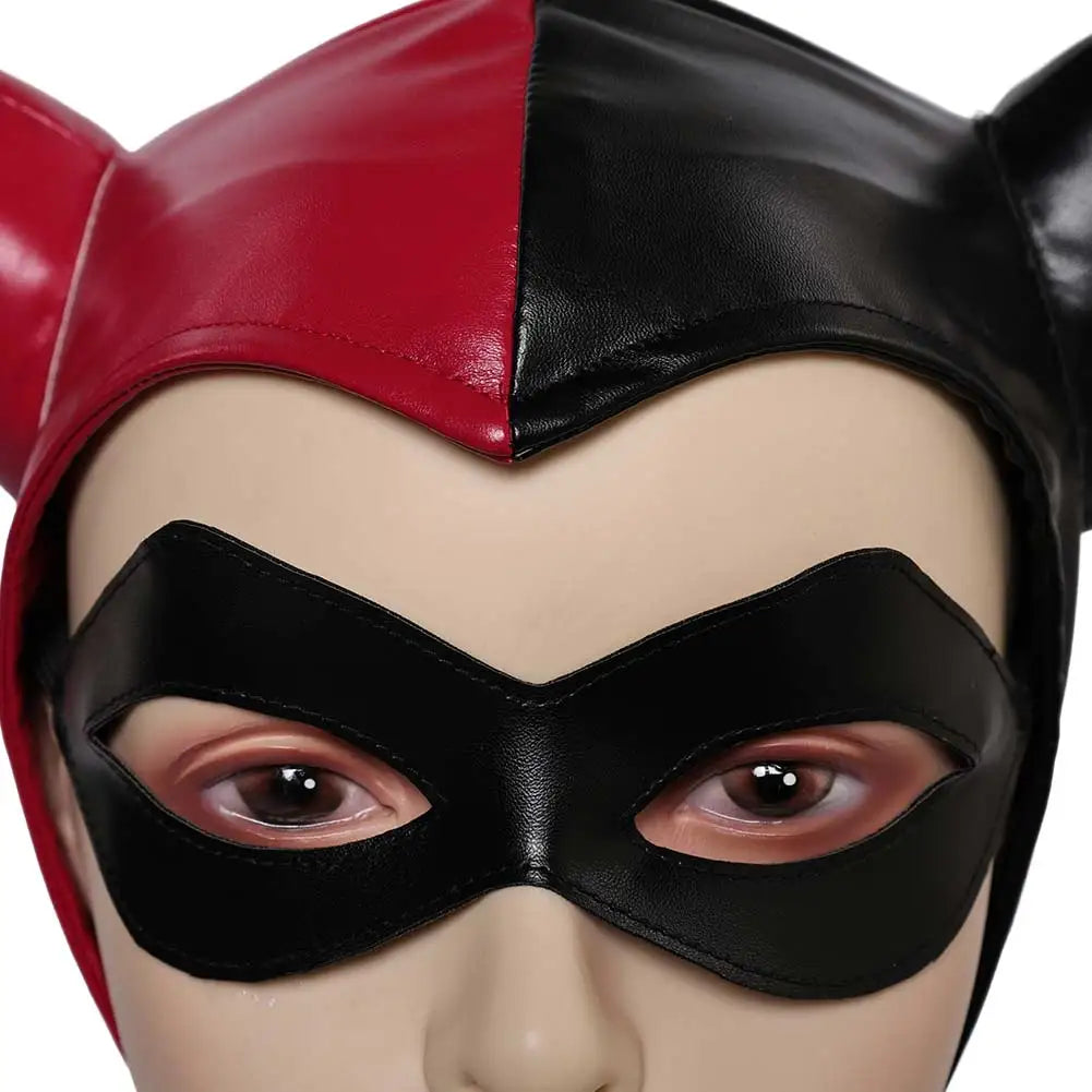 Cosplay2025 Edition Mask Jester Hat Faux Leather Halloween