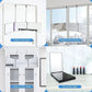 Makeup2025 Edition Mirror Retractable Hanging Three Fold Vanity Mirror Travel-Friendly Flexible Travel Back To School