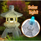 Lantern Solar Resin Stone Pagoda Garden Ornament Zen Chinese Style Outdoor Light Fall 2026 Eco Friendly Decor