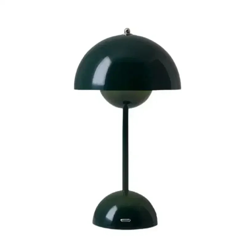 Battery-Powered Table Lamp Scandinavian Flower Bud With Iron Touch Switch Fall 2026 Household Decor For Bedroom Or Nightstand