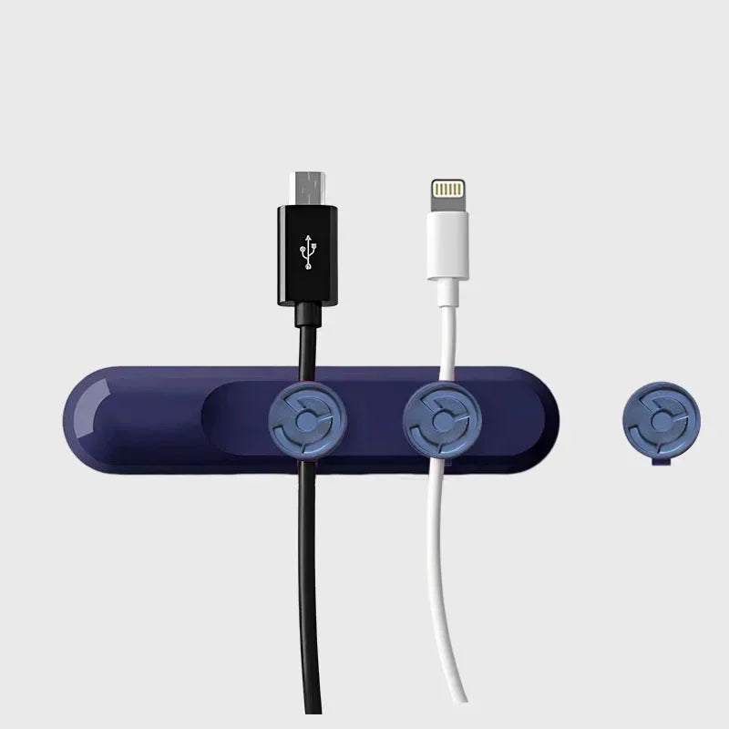 Cable USB Organizer Silicone Cord Clip Desktop Holder