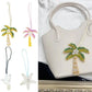 Tree Coconut Sequin Patch Keyring Bag Pendant Handmade