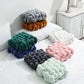 Pillow Knot Plush Square Hand-Woven Throw Cushion Living Room Decor Fall 2025 Cozy Support Decorative Accent