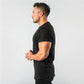 short sleeve, cotton blend, for workout & casual wear – Breathable slim fit men's gym t-shirt