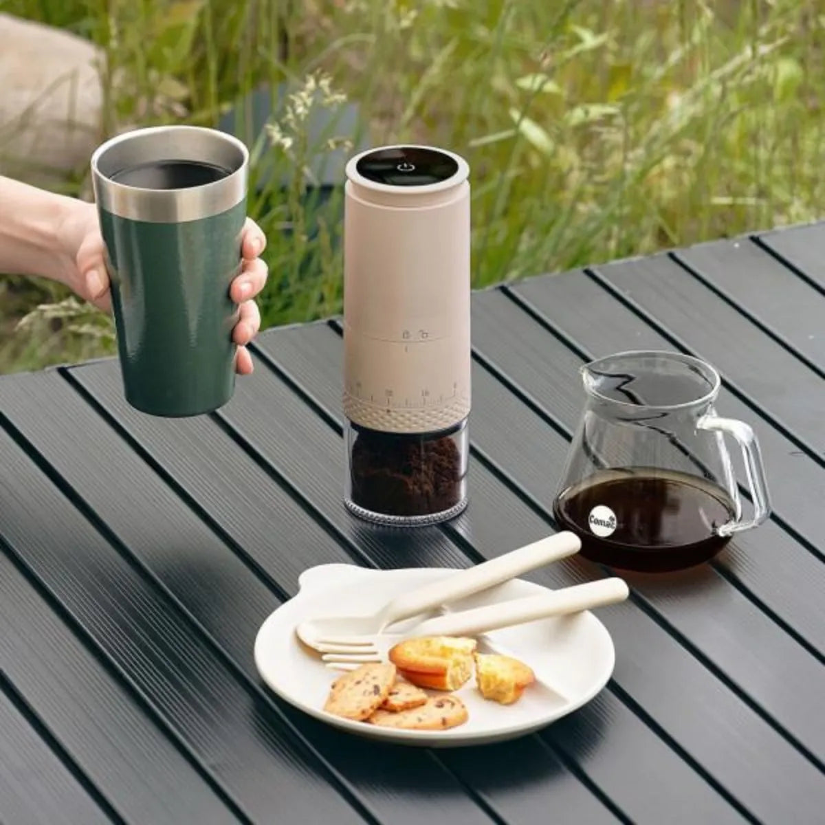 Coffee Grinder Battery-Powered 1500mAh Travel-Friendly Motor-Driven Burr Grinder Travel Household Fall 2025 Accurate Grind