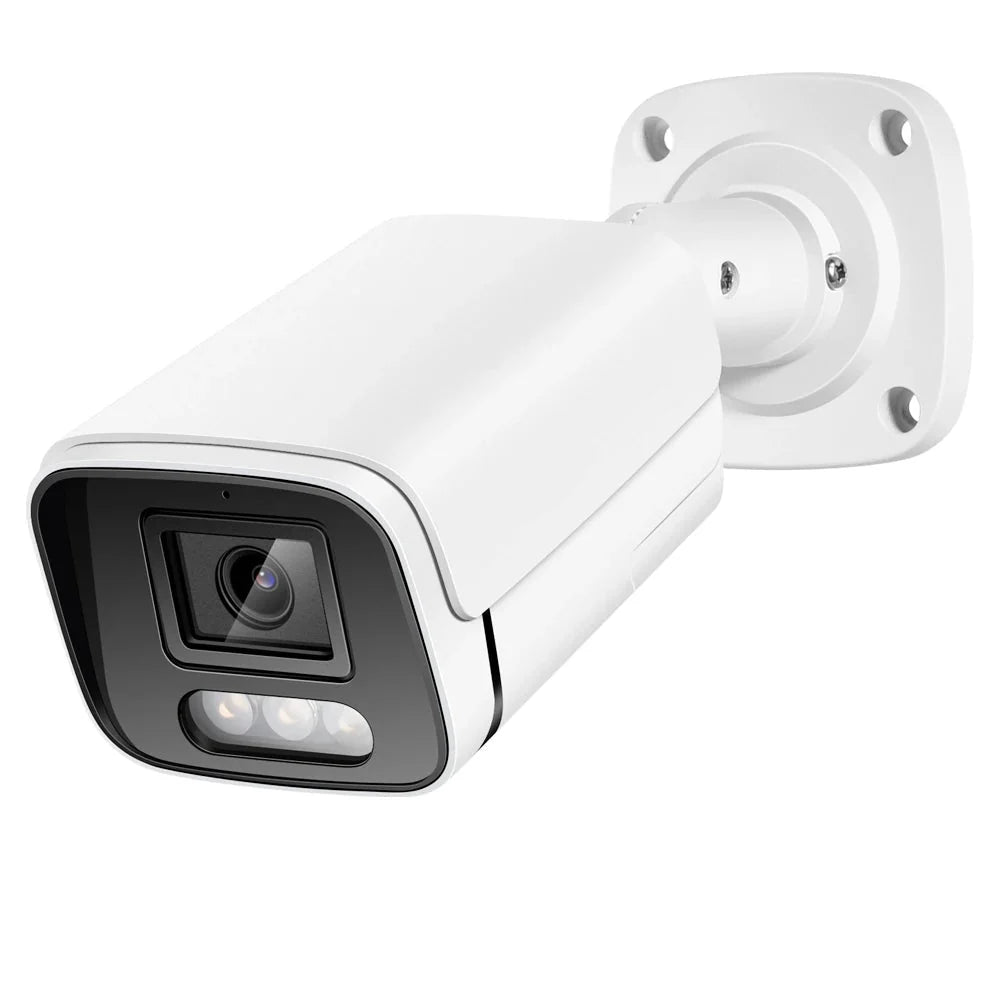 PoE 4K IP Bullet Camera H265 Outdoor Color Night Vision