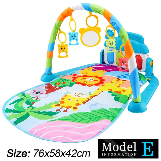Play Baby Gym Piano Activity Mat With Hanging Toys Newborn Early Education Fall 2025 Sensory Motor Skill Gift