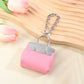 1+1 Free Birkin Inspired Mini Hand Bag - Compact Bag Charm Keychain with Metal Chain