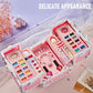 Kids2025 Edition Makeup Kit 49 Pcs Washable Cosmetic Case, Girls Toy Spa Kit, Birthday Gift, Back To School