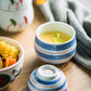 Hand Painted Japanese Ceramic Lidded Dessert Bowls Kit