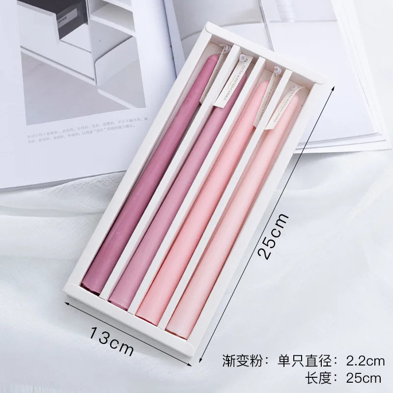 Candles Taper 4 Pack Slender Scented Smokeless Long Branch Wedding Table Decor Fall 2025 DIY Centerpieces