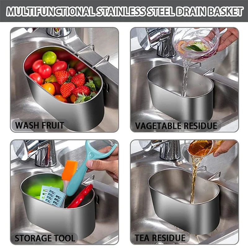 Steel Stainless Sink Strainer Basket Eco Friendly Kitchen Waste Catcher Fall 2026 For Food Debris