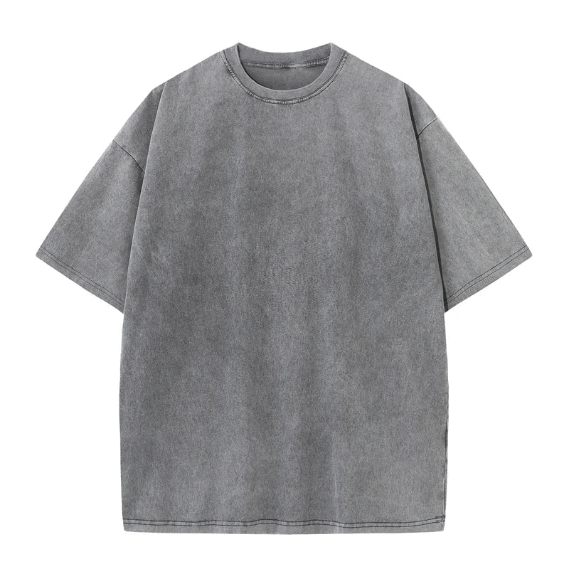 loose-fit silhouette, heavy cotton, vintage-washed streetwear tee – Oversized men's t-shirt