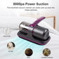 Travel-Friendly Mattress Vacuum Cleaner 100W Cordless UV Bed Cleaner 8000Pa Strong Suction