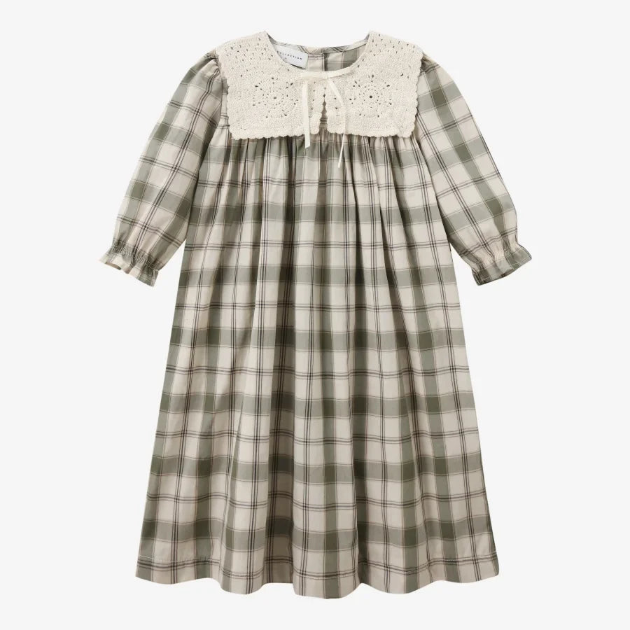 Plaid Grid, Floral, 100% Cotton, Summer Casual Wear – Plush Unisex Kids’ Matching Outfits