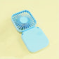 Mini Folding Hanging Neck Fan - 3 Speed USB Battery-Powered Personal Fan for Travel and Indoor Use