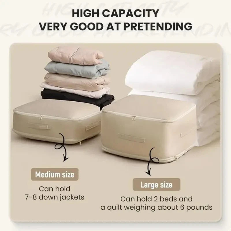 Large Capacity Compression Storage Bag - Household Organizers for Clothes & Quilts, Moisture-Proof