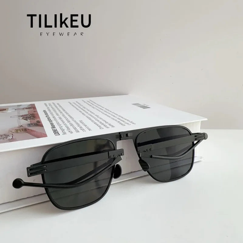 Sunglasses2026 Edition Polarized Pilot Style Foldable Steel Frame UV400 Protection for Driving and Fishing Summer