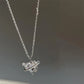 Pendant Zircon Necklace Pink Planet Heart Valentines Day Gift 2026 Aesthetic Jewelry