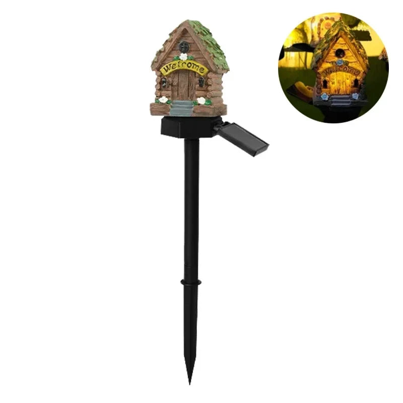 Solar Fairy Lights House Shaped Lawn Lamp Outdoor Water-Resistant LED Garden Decor Fall 2026 Gift Idea