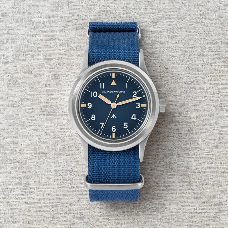 Field 36mm Watch Sapphire Crystal VH31 Sweep Quartz
