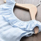 Light and flattering girls' dress - bow-front, cotton eyelet fabric, party wear