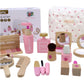 Wooden Makeup Kit For Kids Pretend Play Cosmetic Kit Back To School 2025 Gift Safe Non Toxic