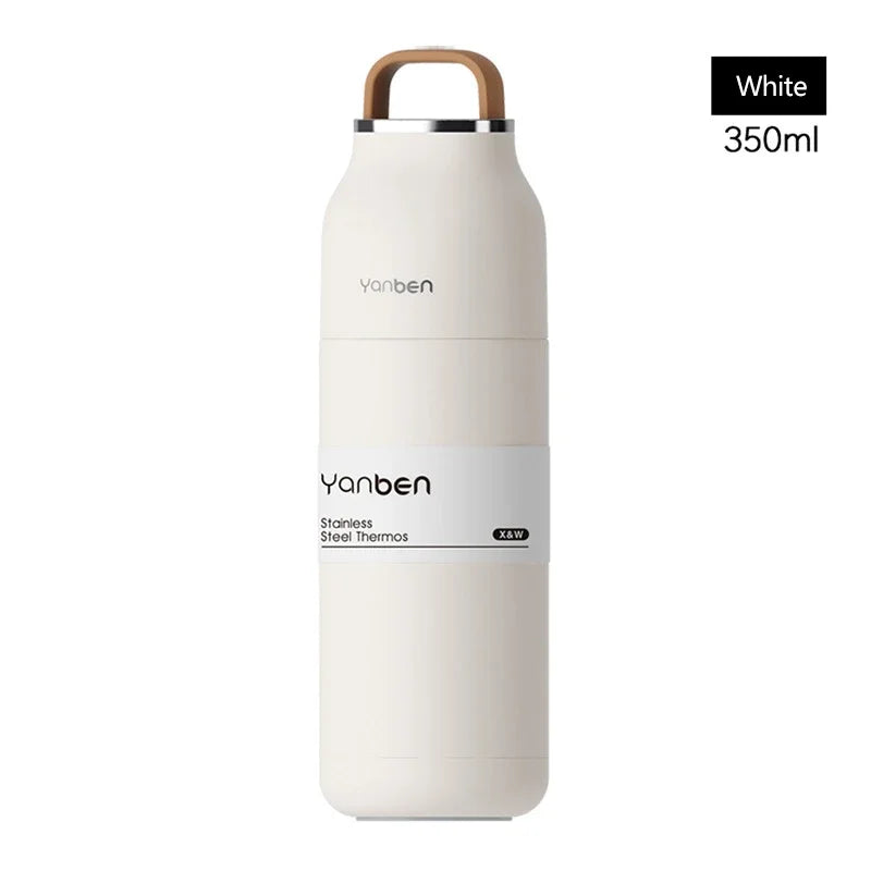Water Travel Bottle 350ml 304 Stainless Steel Vacuum Thermos Flask Fall 2025 Insulated Leakproof On The Go