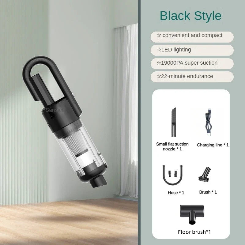 Powerful Cordless Hand-Held Vacuum Cleaner - Suction for Household Cleaning & Car Use