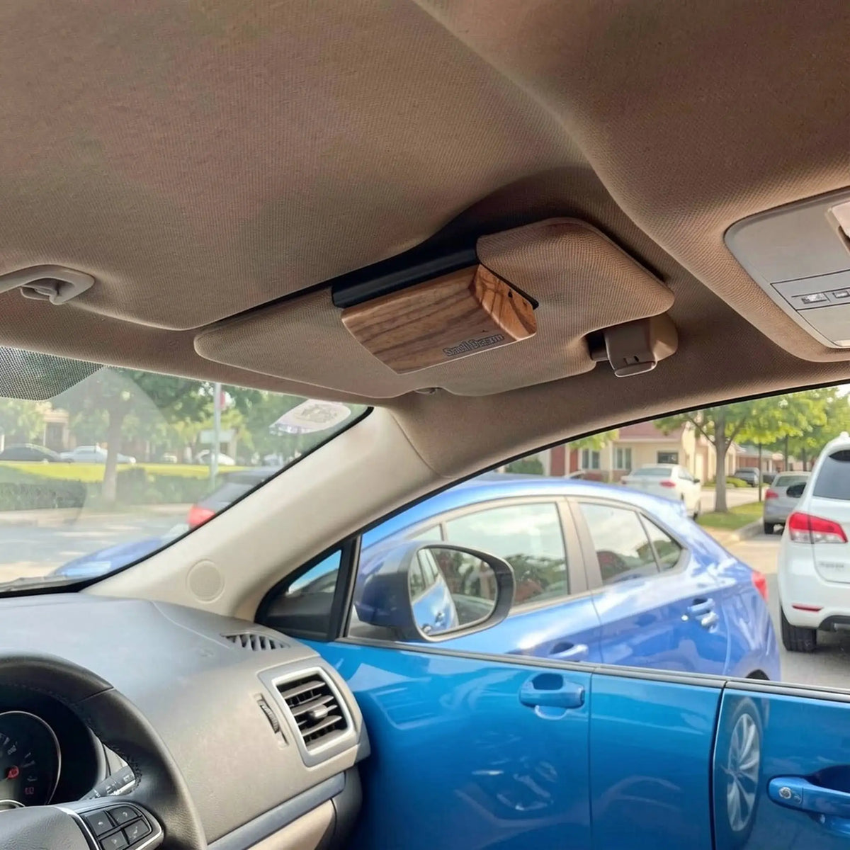 reusable natural scent diffuser, decorative vehicle accessory – Eco-friendly wooden car air freshener