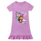 Princess-Style, Flowy, Mid-Calf Length, Cotton, For Party Wear – Light Girls’ Dress