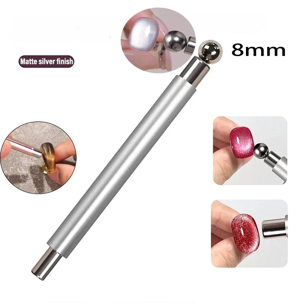 Cat2026 Edition Eye Nail Magnet Double Headed Magnetic Pen Device For Precise Nail Art Design TikTok Viral Fall