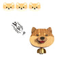 Shiba Wooden Inu Wind Chime Doorbell - Magnetic Shopkeepers Bell for Door Opening