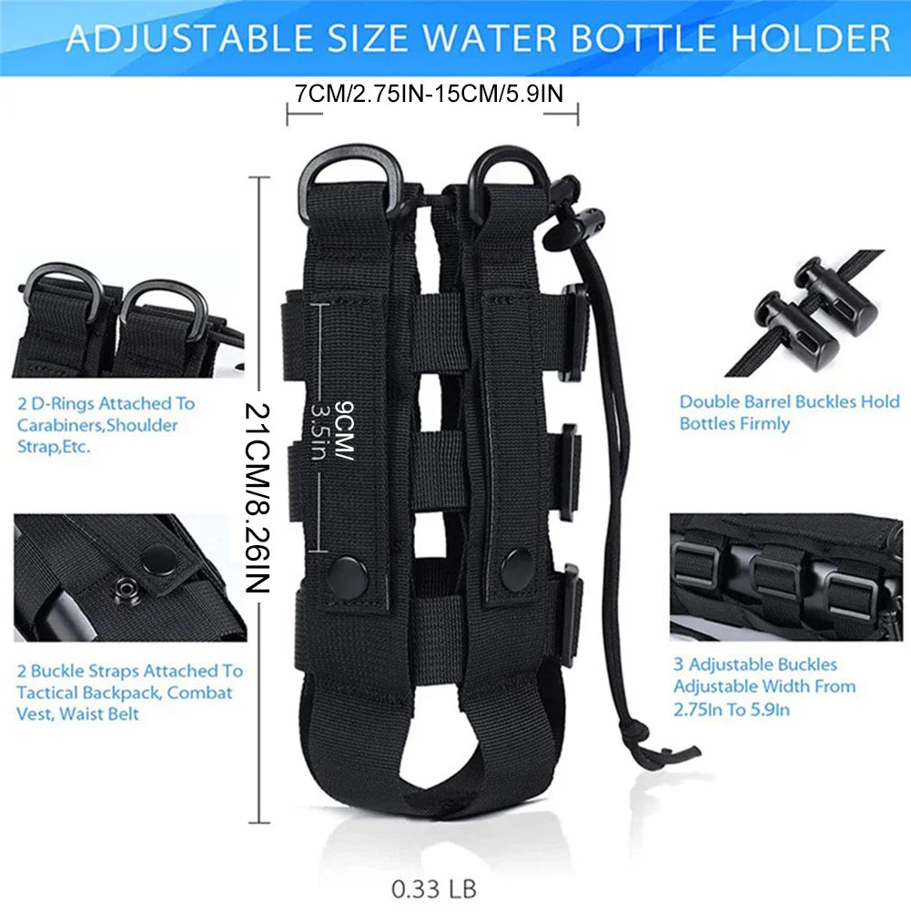 Water Molle Bottle Bag Multitool Pouch Carrier For Hiking And Camping Fall 2025 Outdoor Gear Gift