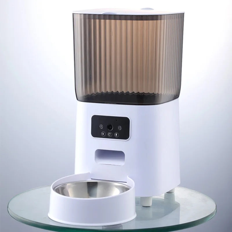 Double 5L Bowls Smart Automatic Cat Feeder With Camera