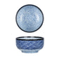 Wave Qinghai Noodle Bowl Hand Painted Vintage Ceramic Bowl