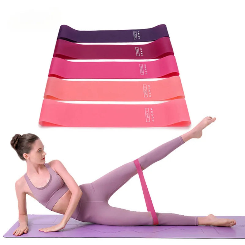 Elastic Resistance Bands for Women - Travel-Friendly Fitness Equipment for Squats, Hips, and Legs