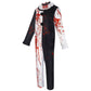 Costume Clown Bloody Jumpsuit Halloween 2025 Scary Party