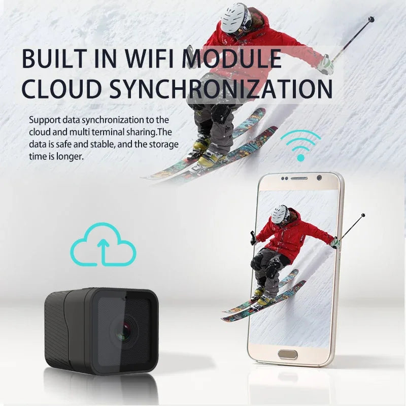 1080P Action Camera Cordless Mini DV With WiFi Hotspot Outdoor Sports Dash Cam Fall 2025 HD Quality