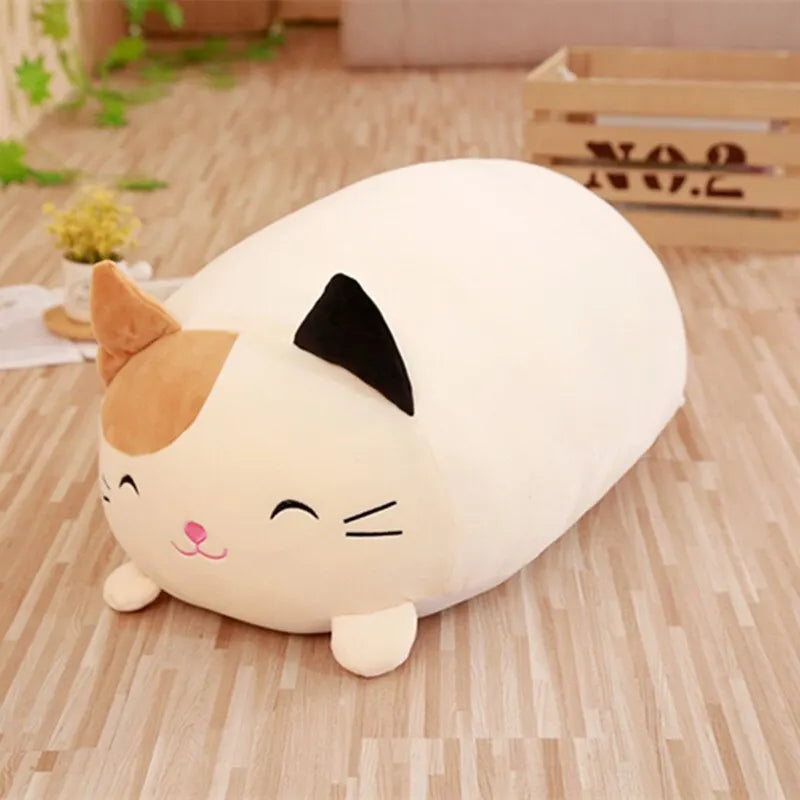 Cute Plush Animal Pillow - Plush 28cm (11 inch) Cat, Dog, Pig & Frog Stuffed Toys for Kids, Great Birthday Gift & Cuddly Household Decor