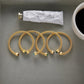 Gold Plated Stainless Steel Stackable Bracelet Kit Cuff Jewelry For Elegant Layering Spring 2026 Gift