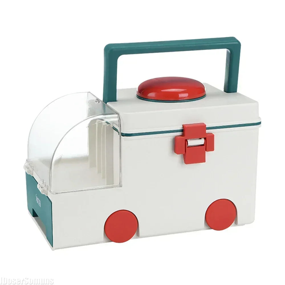 First Aid Kit Large Capacity Travel-Friendly Medicine Storage Box Emergency Preparedness Fall 2025 Secure Latch