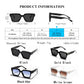 Sunglasses Black Retro Square Shades Deluxe Fashion Eyewear Fall 2026 Trend Gift Idea