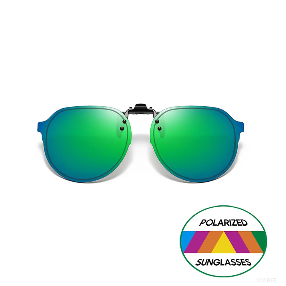 Clip-On2026 Edition Sunglasses Polarized UV400 Flip Up Clip Night Vision Clip Universal Goggles For Driving And Fishing Summer