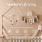 Mobile Baby Wooden Crib Hanging Toy Newborn Nursery Fall 2025 Soothing Music Developmental Gift