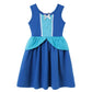 Light girls' dress - sleeveless a-line, polyester, elastane, casual summer wear