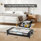 Storage Underbed Container With Wheels And Lid Pull Out Organizer Dorm Bedroom Back To School 2025 Space Saving