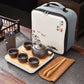 Purple Clay Travel Tea Kit Travel-Friendly Kung Fu Teaware
