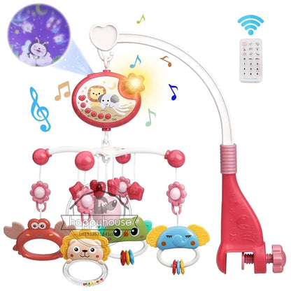 Baby Musical Mobile Projection Remote Newborn Sensory Toys